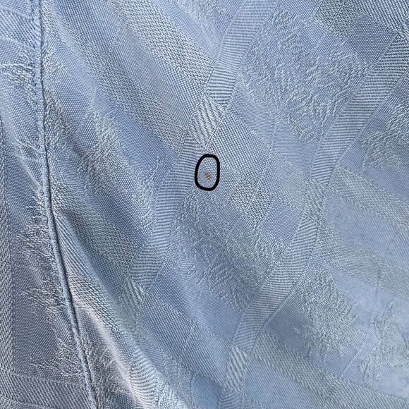 Folio New York Mens Silk Button Front Shirt Hawaiian Short Sleeve Blue Sz XL - Picture 4 of 12